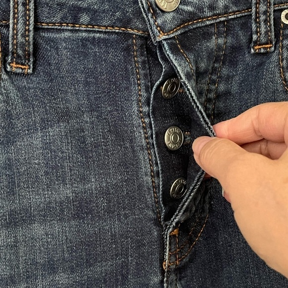Takeshy Kurosawa Distressed Paint Splattered Jeans Button Fly Mens 32 Stretch - Picture 4 of 16